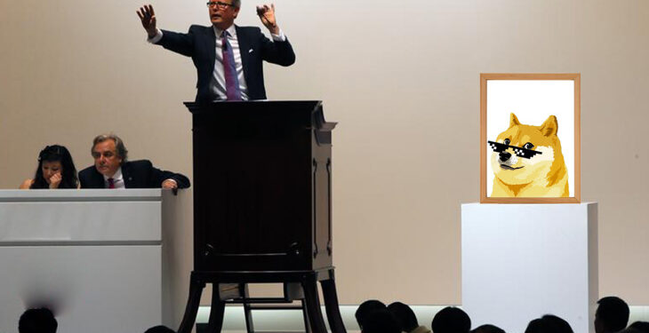 A Doge NFT Split Into 17 Billion Pieces Is Available For Auction