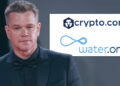 Crypto.com Contributes $1M to Matt Damon’s Water.org Through Its Partnership