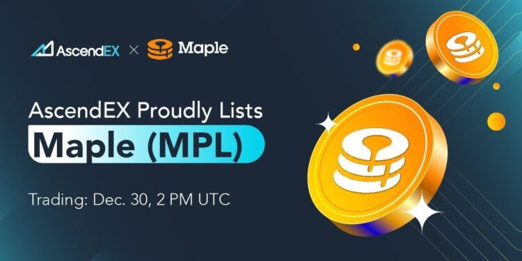 AscendEX Lists Maple Finance Token, MPL
