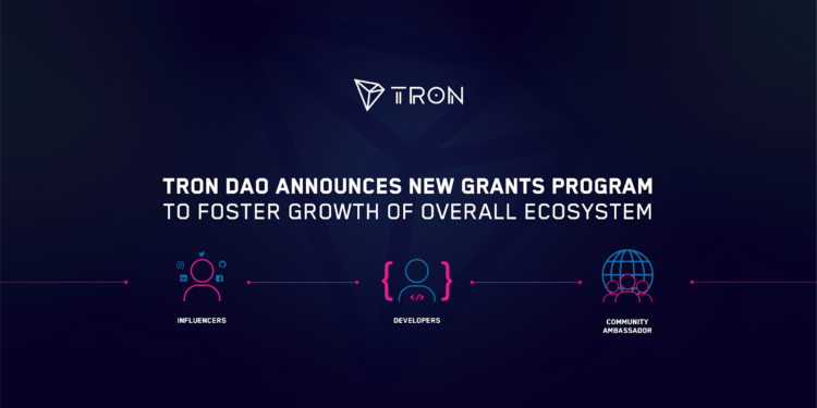 TRON DAO Announces New Grants Program to Foster Growth of Overall Ecosystem